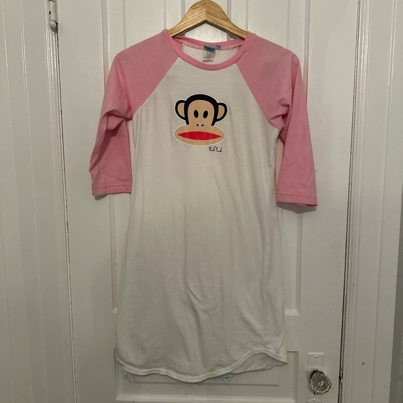 90s/Y2K Paul frank Sleeping shirt size S Made in the USA - Picture 1 of 3